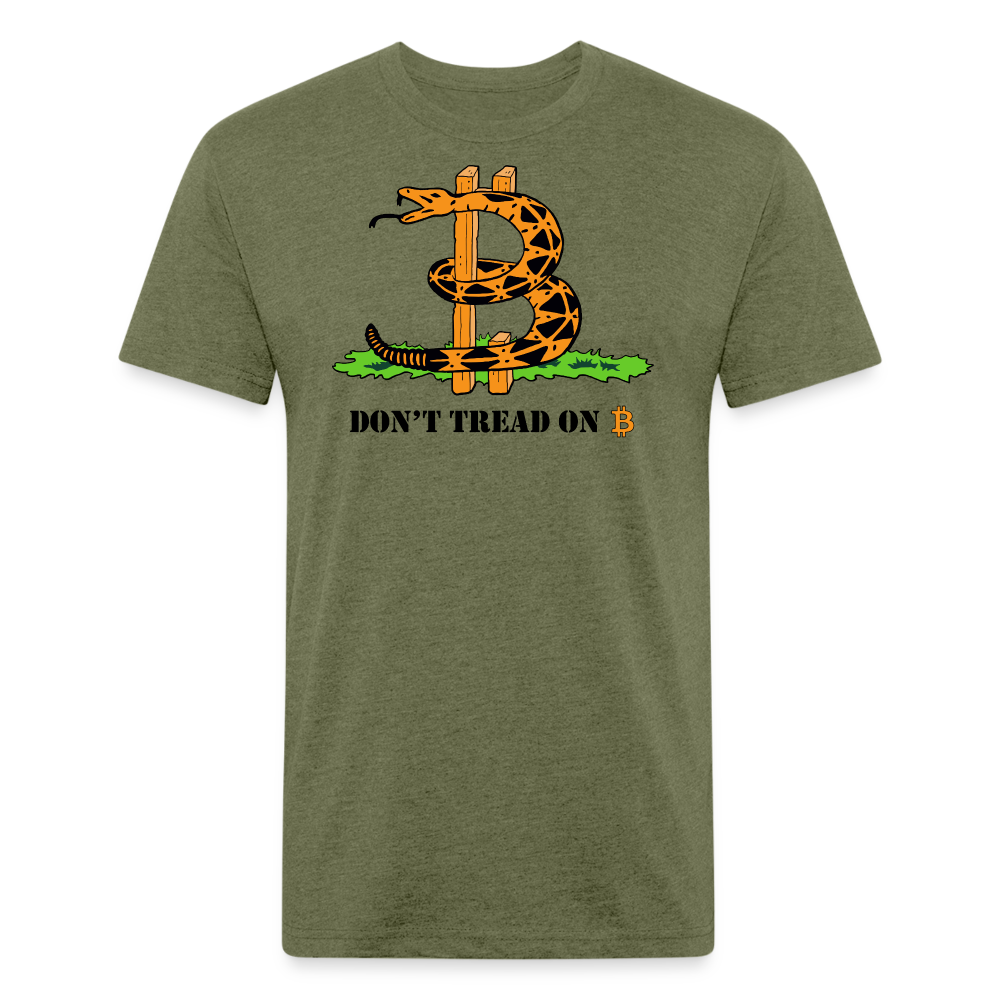 Don't Tread on Bitcoin T-Shirt - heather military green
