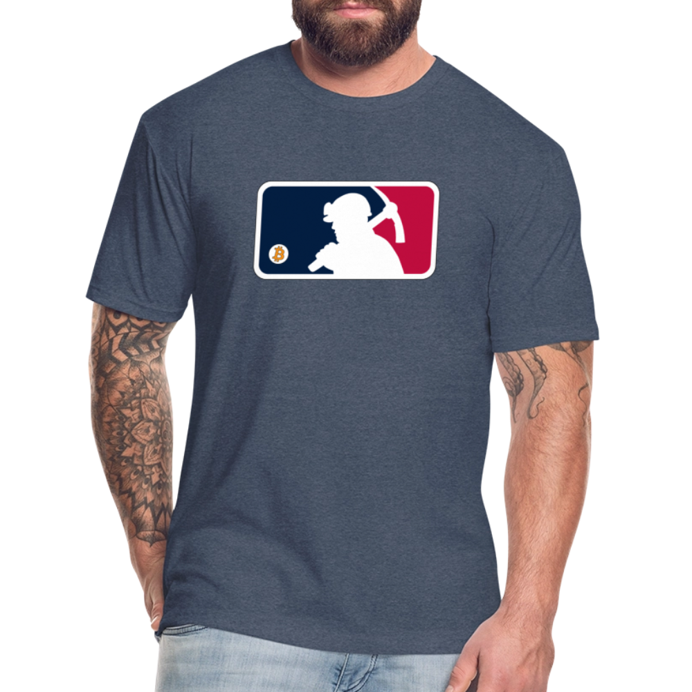 Bitcoin Miner League T-Shirt - heather navy